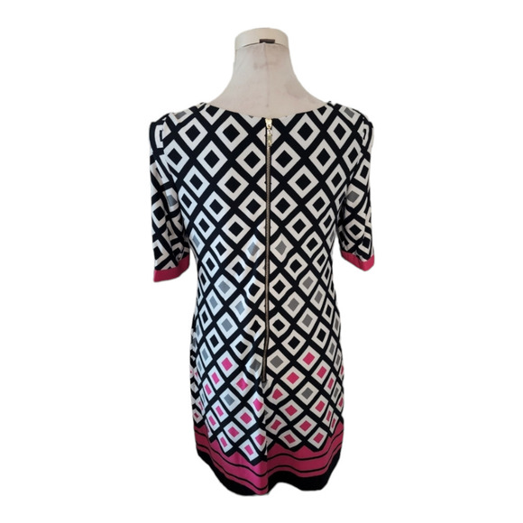 Eliza J Graphic Printed Jersey Dress size 6 - Picture 2 of 7